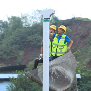 噴霧樁噴霧降塵使用效果圖